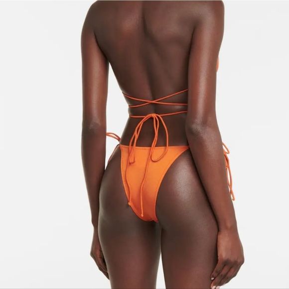 TropicofC Red String Size Small Praia Bikini Bottoms NWT - Picture 3 of 5